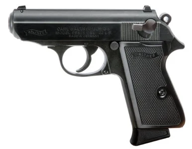 Walther Arms PPK/S 22LR, 22 LR, 3.35" Barrel, 10+1 Rds, Black
