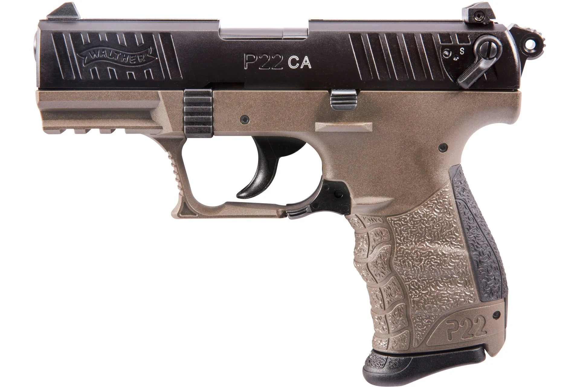 Walther Arms P22-CA 3.4" Compact 22LR 10Rd - Flat Dark Earth - WA5120363