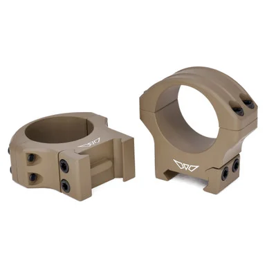 Warne HyperLite Rings, 30mm High, Dark Earth, Cerakote Finish