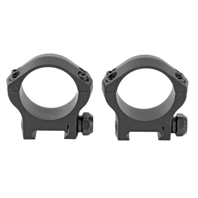 Warne Mountain Tech, 34mm Low Matte Rings, Black Anodized
