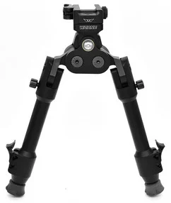 Warne Skyline Pro Bipod, Precision Legs, Black Anodized