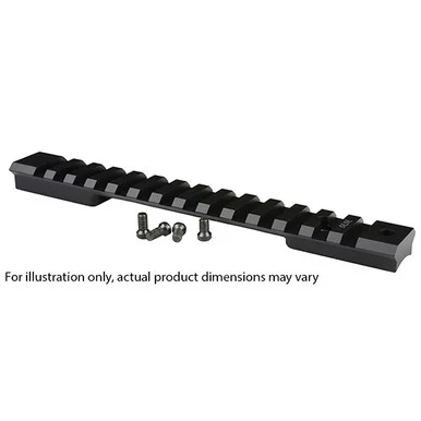 Warne WAR 7757M Picatinny Rail Adapter, 11mm Dovetail, Black Aluminum, Fits CZ 457, 15 MOA