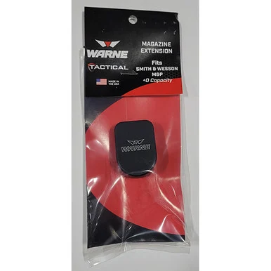 Warne WAR MAG EXT SW MP 9/40 +0, Magazine Extension, Black