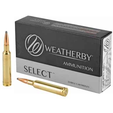 Weatherby Select, 7MM Weatherby Magnum, 154 Gr Hornady InterLock, 20 Rds