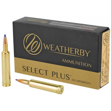 Weatherby Select Plus, 257 Weatherby Magnum, 100 Gr, Tipped Triple Shock X Bullet, 20 Rds