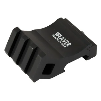 Weaver Offset Rail Adapter, Picatinny Mount, Matte Black Finish