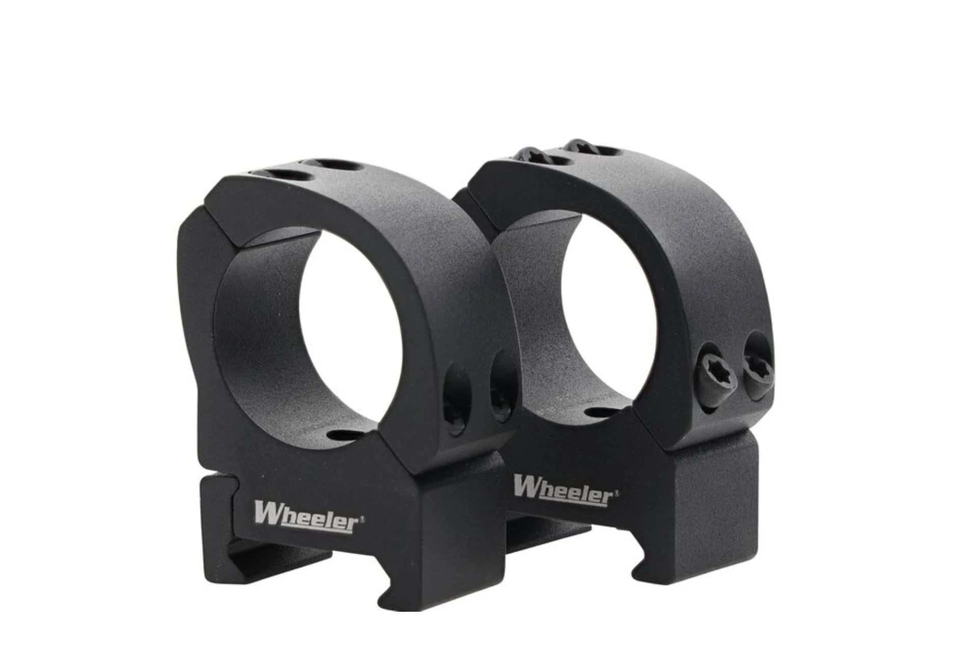 Wheeler Sporter Bi-Weaver Style Pic Rings 1" Medium Black - 1133748