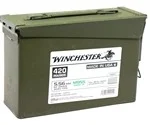 Winchester 5.56mm M855 NATO Ammo 62 Grain Green Tip FMJ 420 Round Ammo Can Stripper Clips