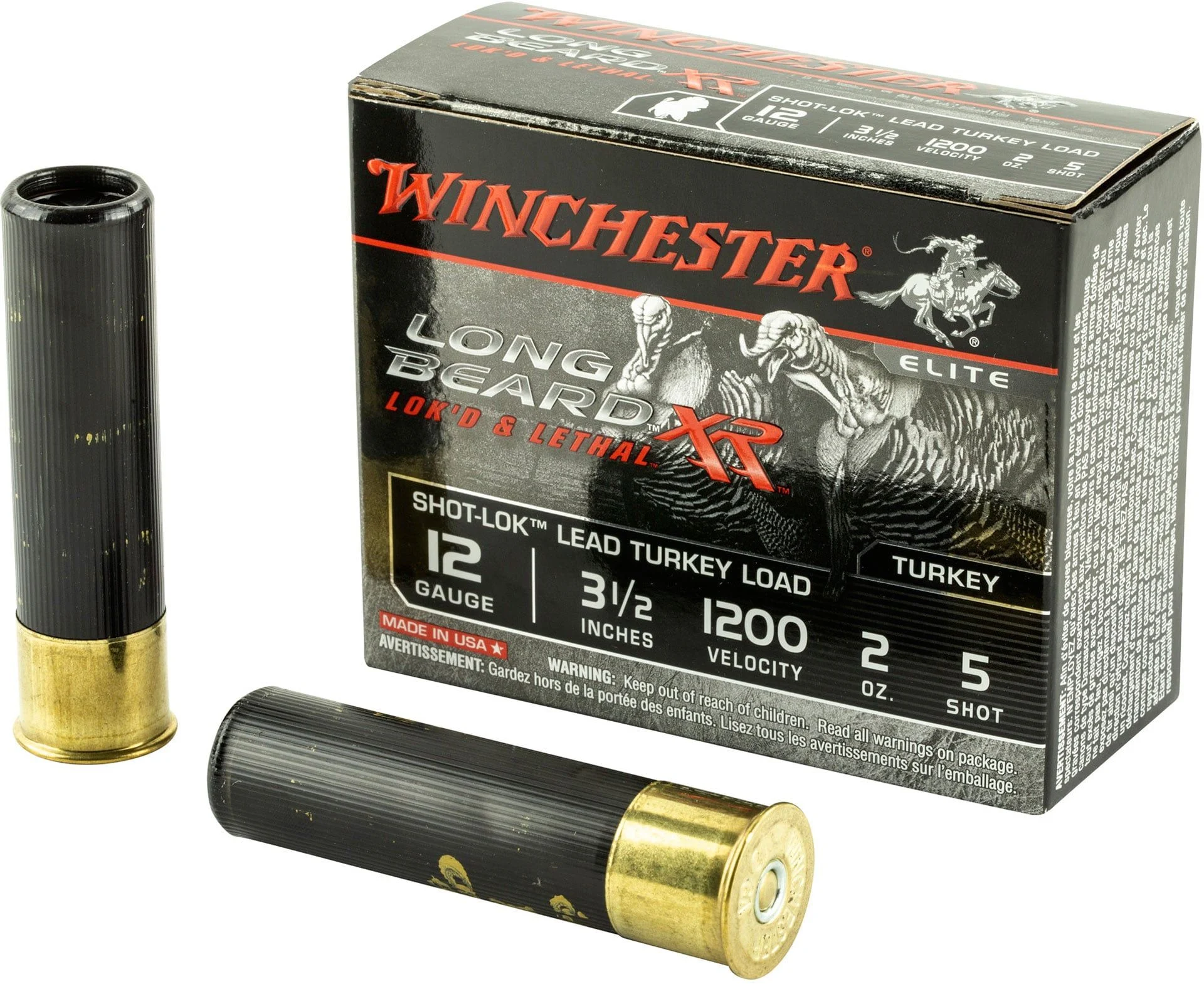 Winchester Ammunition Long Beard XR 12 Gauge 3.5 Chamber #5 2 oz Shotgun Ammo - 10 Rounds - WNSTLB12L5