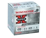 Winchester Super-X High Brass 28 Gauge Ammo 2-3/4" 1 oz #6 Shot