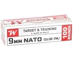 Winchester Target & Training 9mm NATO Ammo 124 Grain Full Metal Jacket - W9NATOVP