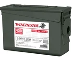 Winchester USA 5.56 NATO M193 Ammo 55 Grain Full Metal Jacket 420 Rounds Can
