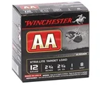 Winchester USA AA Super Sport 12 Gauge Ammo 2-3/4" 1 oz #8 Lead Shot 250 Round Case