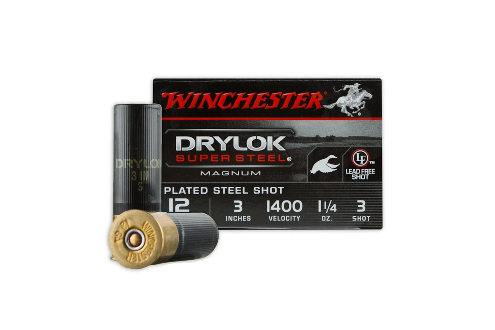 Winchester XSV1233 Drylock Super Steel Magnum 12 GA 3" 1 1/4 oz #3 Shotgun Ammo - 25 Rounds - XSV1233-25