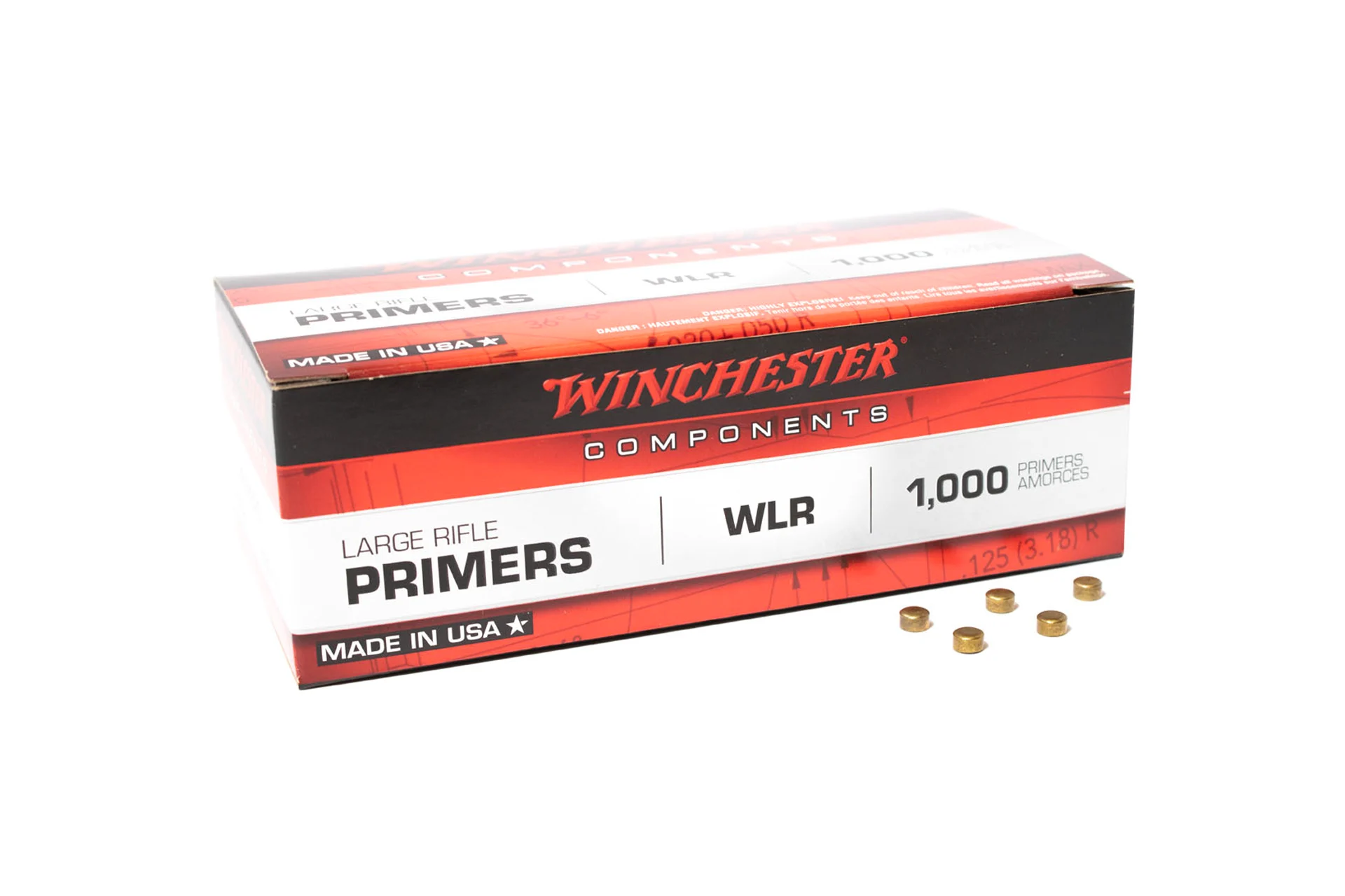 Winchester Large Rifle Primers #8-1/2 Box of 1000 - WLR