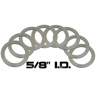 Yankee Hill Machine Shim Set, 5/8" ID, Natural Finish