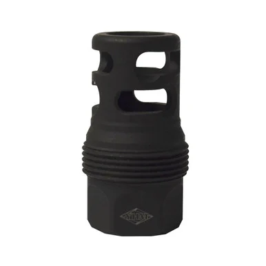 Yankee Hill sRx Q.D. Muzzle Brake, Short, Black Phosphate Steel, 11/16"-24 tpi, for sRx Adapters